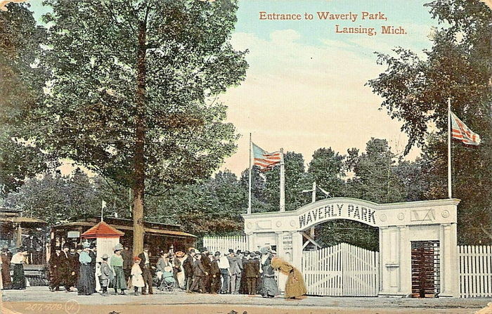 Waverly Park - 1909 Postcard Of Entrance